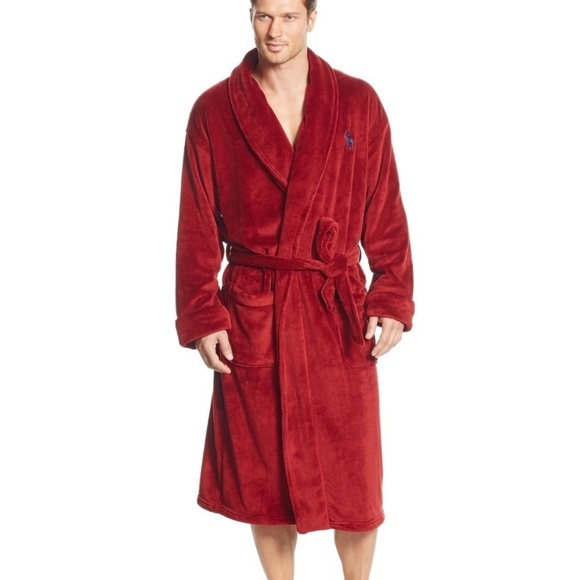NWT POLO RALPH LAUREN PLUSH‎ BATH ROBE - Picture 1 of 5